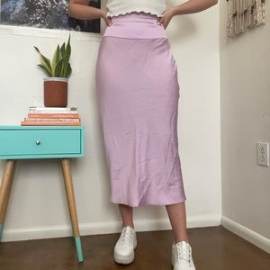 Lavender Free People Midi Skirt